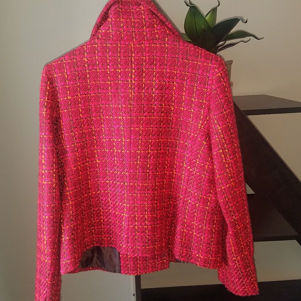 Talbot red winter wool blazer jacket/ coat -12